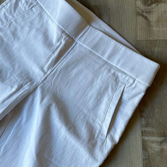 Kim Rogers White Pull On Stretch Cropped Ankle Pants Size 10 - Picture 3 of 6